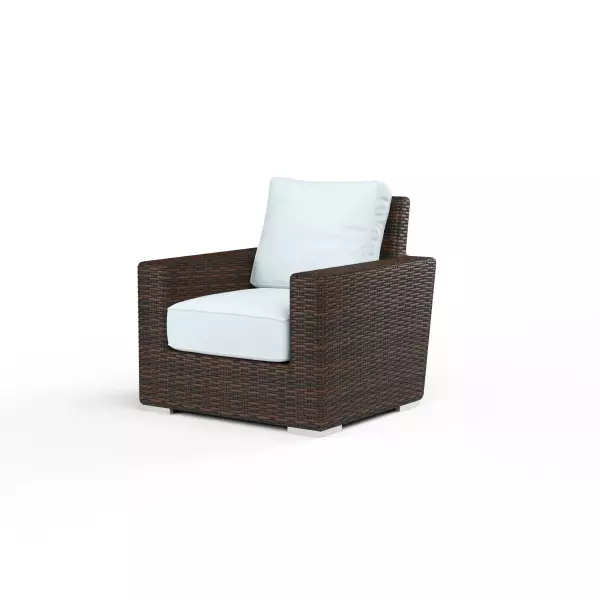 SW2501-21-14091 Montecito Club Chair in Canvas Skyline with Self Welt