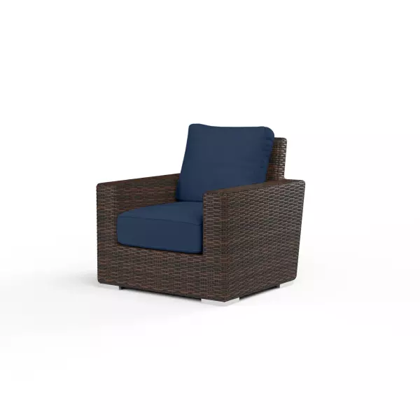 SW2501-21-48080 Montecito Club Chair in Spectrum Indigo with Self Welt