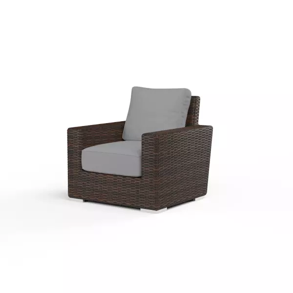 SW2501-21-5402 Montecito Club Chair in Canvas Granite with Self Welt