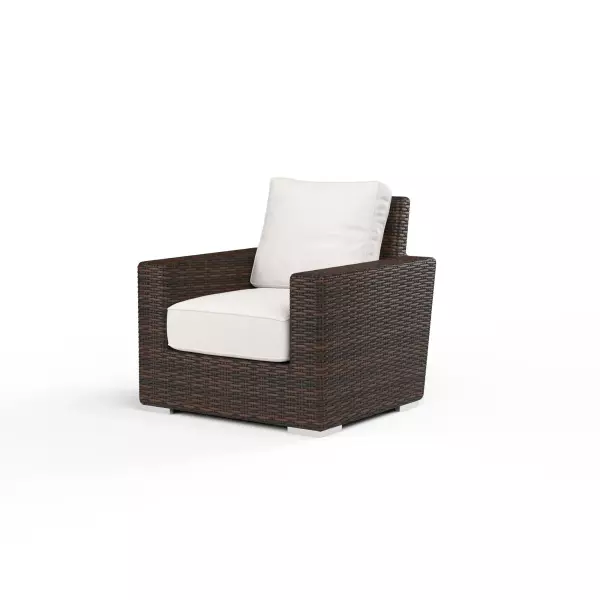SW2501-21-FLAX-STKIT Montecito Club Chair In Canvas Flax with Self Welt