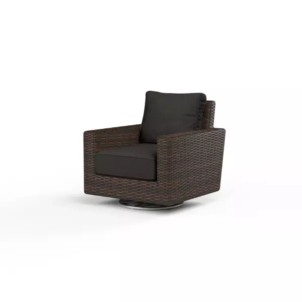 SW2501-21SR-48085 Montecito Swivel Rocker Club Chair in Spectrum Carbon with Self Welt