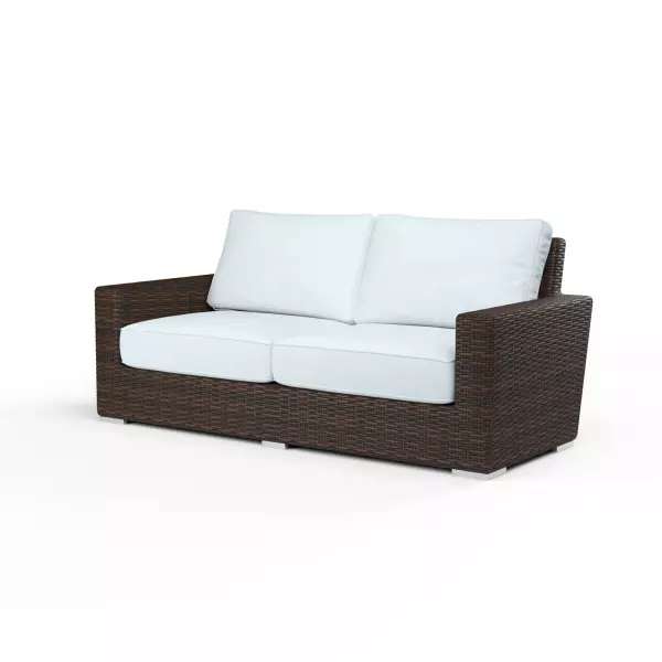 SW2501-22-14091 Montecito Loveseat in Canvas Skyline with Self Welt