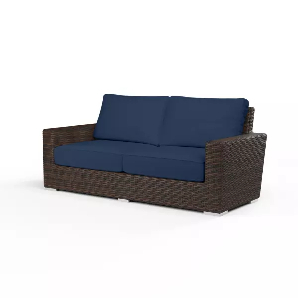 SW2501-22-48080 Montecito Loveseat in Spectrum Indigo with Self Welt
