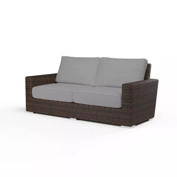 SW2501-22-5402 Montecito Loveseat in Canvas Granite with Self Welt