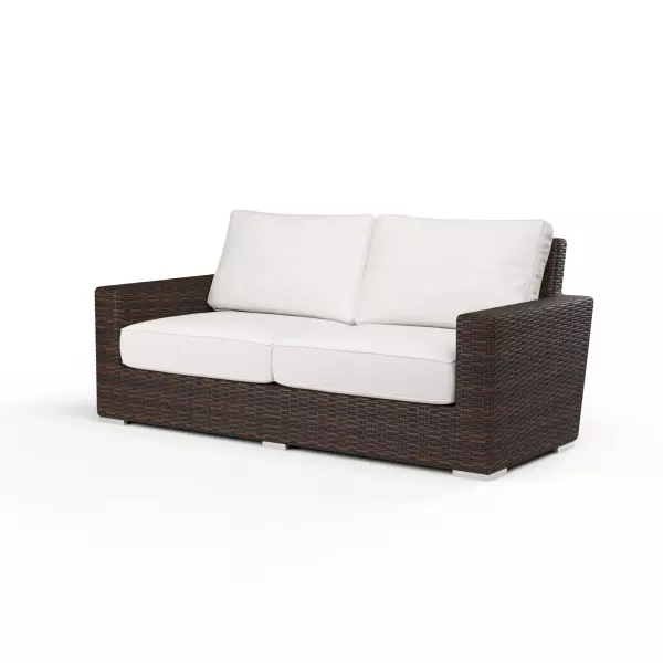 SW2501-22-FLAX-STKIT Montecito Loveseat In Canvas Flax with Self Welt