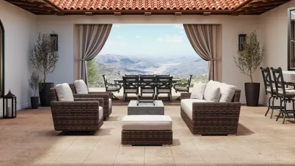 SW2501-23-5404 Montecito Sofa in Canvas Natural with Self Welt