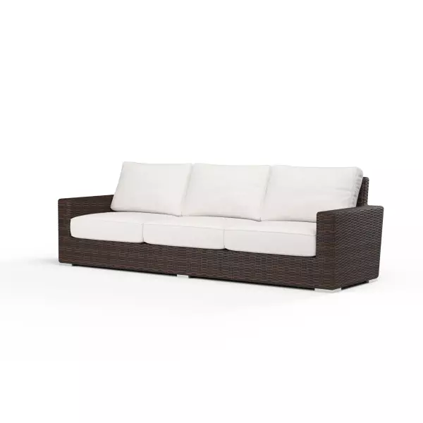 SW2501-23-FLAX-STKIT Montecito Sofa In Canvas Flax with Self Welt