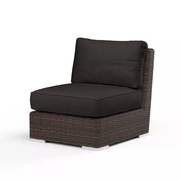 SW2501-AC-48085 Montecito Armless Club Chair in Spectrum Carbon with Self Welt