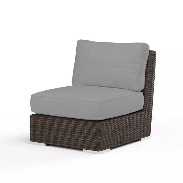 SW2501-AC-5402 Montecito Armless Club Chair in Canvas Granite with Self Welt