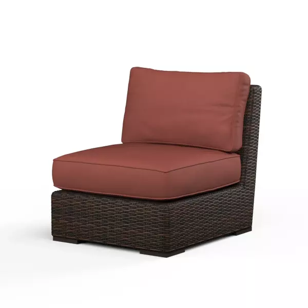 SW2501-AC-5407 Montecito Armless Club Chair in Canvas Henna with Self Welt