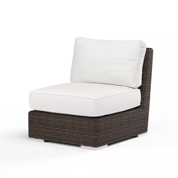 SW2501-AC-FLAX-STKIT Montecito Armless Club Chair In Canvas Flax with Self Welt