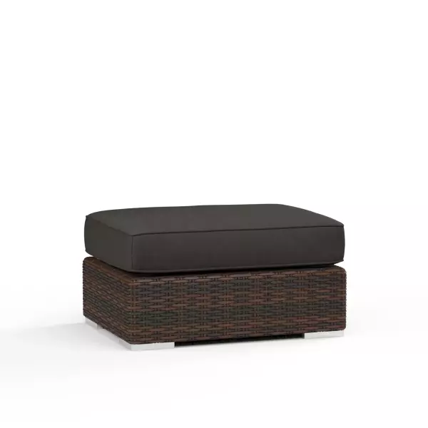 SW2501-OTT-48085 Montecito Ottoman in Spectrum Carbon with Self Welt