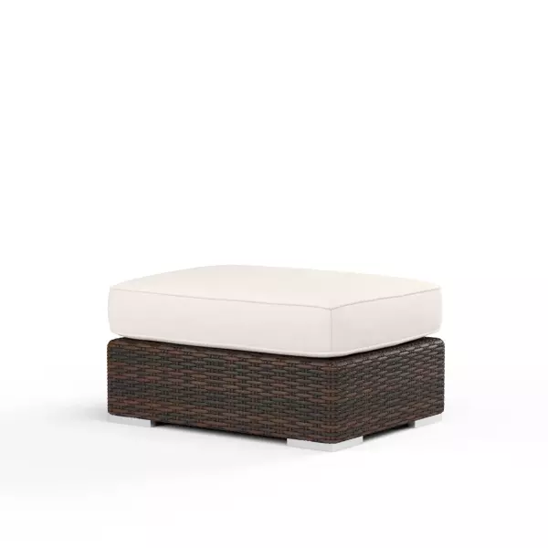 SW2501-OTT-5404 Montecito Ottoman in Canvas Natural with Self Welt