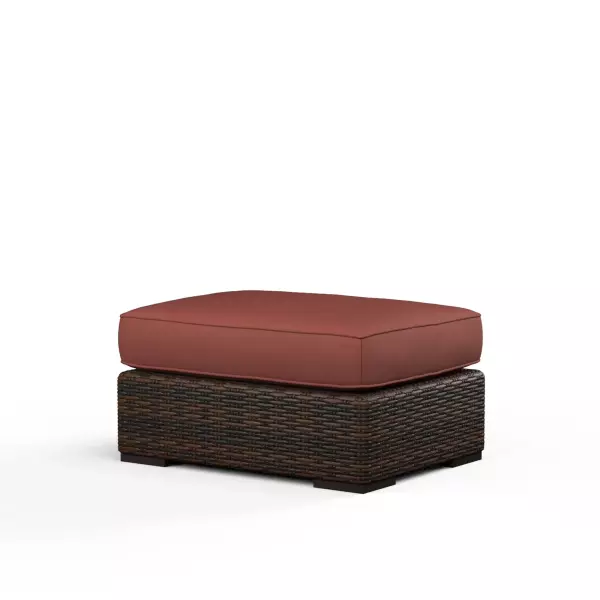 SW2501-OTT-5407 Montecito Ottoman in Canvas Henna with Self Welt