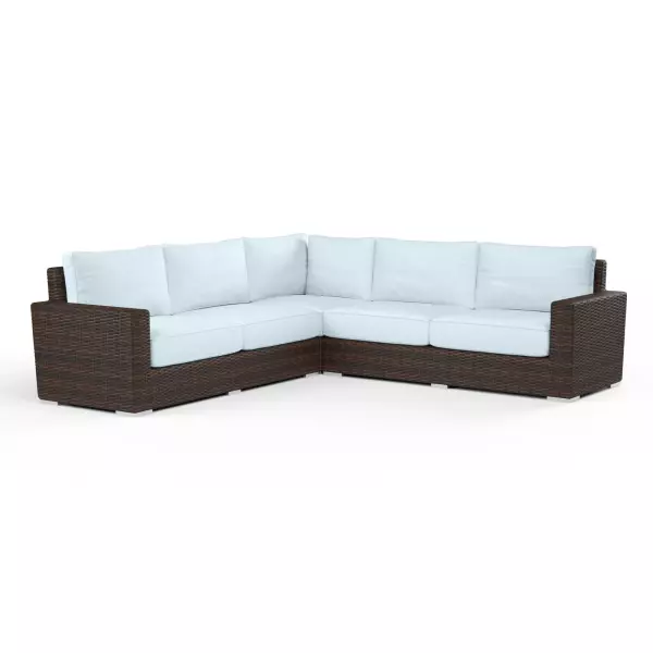 SW2501-SEC-14091 Montecito Sectional in Canvas Skyline with Self Welt