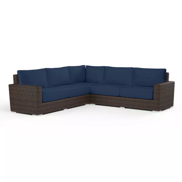 SW2501-SEC-48080 Montecito Sectional in Spectrum Indigo with Self Welt