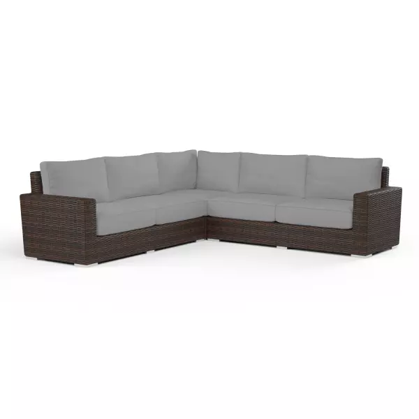 SW2501-SEC-5402 Montecito Sectional in Canvas Granite with Self Welt