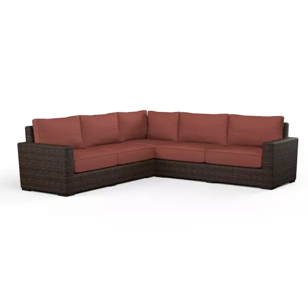 SW2501-SEC-5407 Montecito Sectional in Canvas Henna with Self Welt
