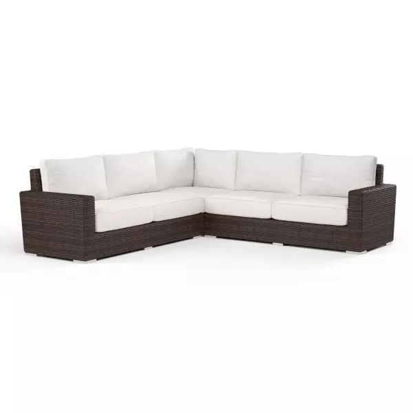 SW2501-SEC-FLX-STKIT Montecito Sectional In Canvas Flax with Self Welt