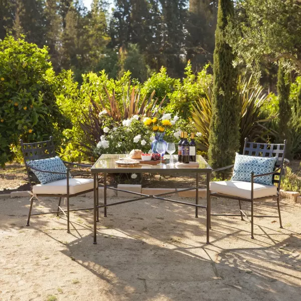 SW3201-1-FLAX-STKIT Provence Dining Chair In Canvas Flax with Self Welt