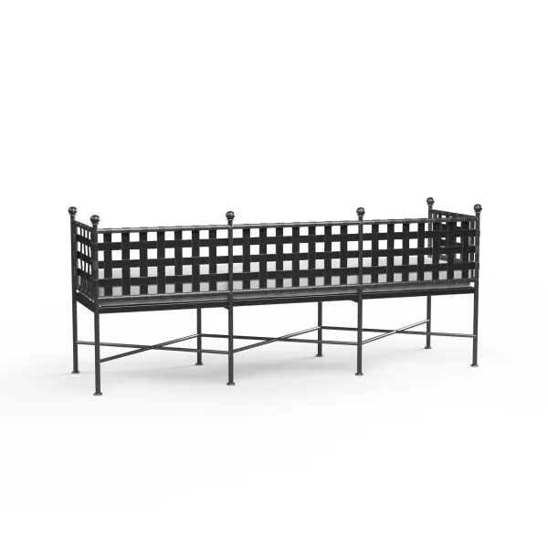Sw3201 Bnc Flx Stkit Provence Garden Bench In Canvas Flax With Self Welt 2