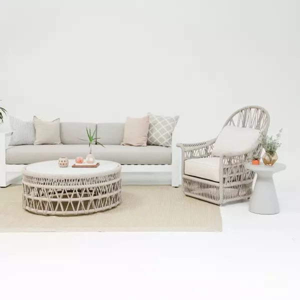 SW4301-CT Dana Coffee Table With Honed Carrara Marble Top