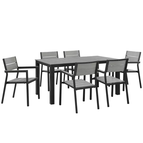 Modway EEI-1749-BRN-GRY-SET