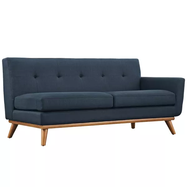 EEI-1792-AZU Engage Right-Arm Upholstered Fabric Loveseat Azure