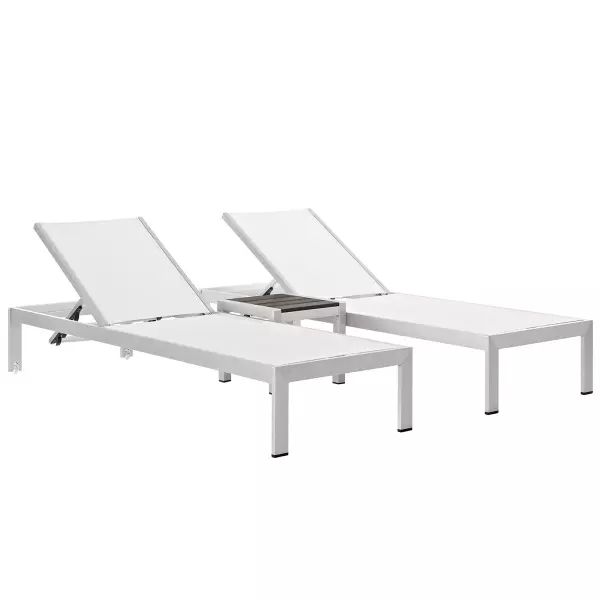 Modway EEI-2471-SLV-WHI-SET