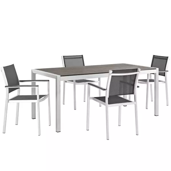 Modway EEI-2483-SLV-BLK-SET