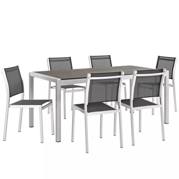 Modway EEI-2485-SLV-BLK-SET