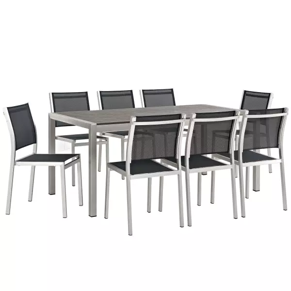 Modway EEI-2583-SLV-BLK-SET
