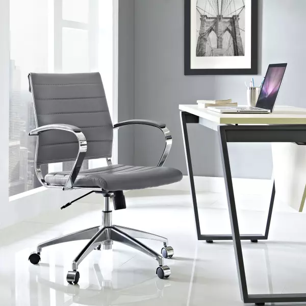 EEI-273-GRY Jive Mid Back Office Chair Gray