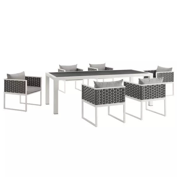Modway EEI-3185-WHI-GRY-SET