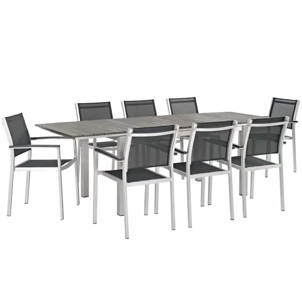 Modway EEI-3202-SLV-BLK-SET
