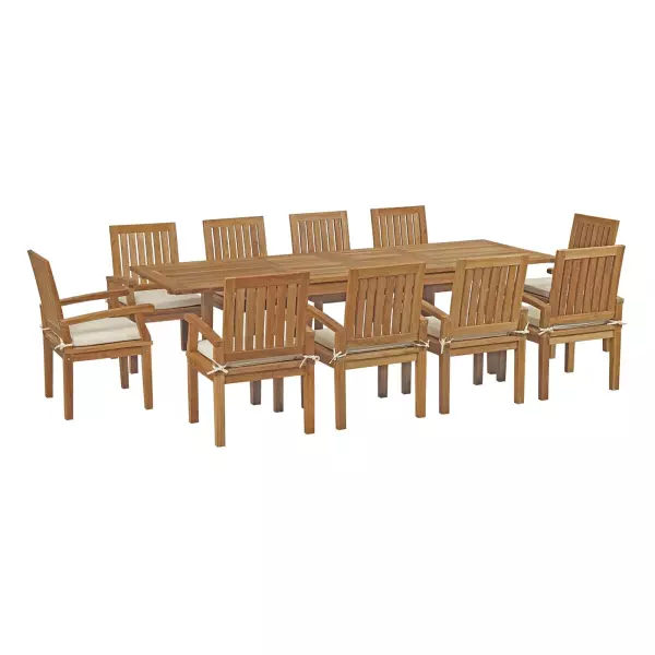 Modway EEI-3283-NAT-WHI-SET