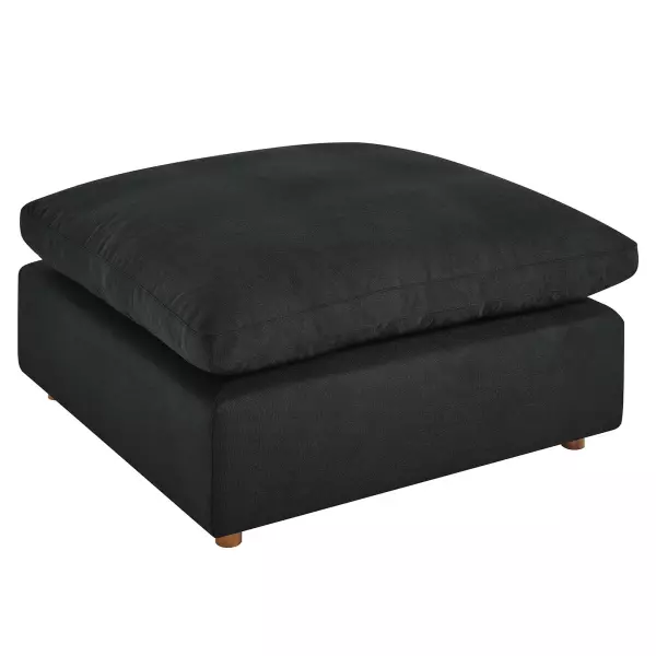 EEI-3318-BLK Modway Commix Down Filled Overstuffed Ottoman in Black