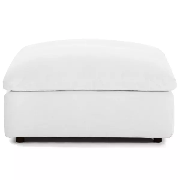 EEI-3318-PUW Modway Commix Down Filled Overstuffed Ottoman in White
