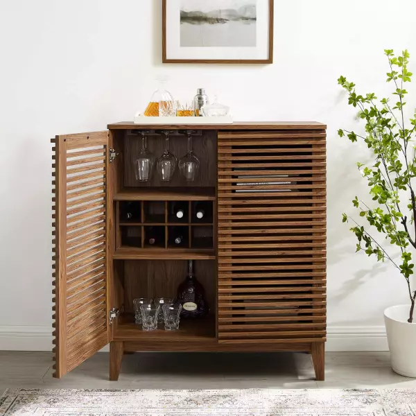 EEI-4311-WAL Render Bar Cabinet Walnut