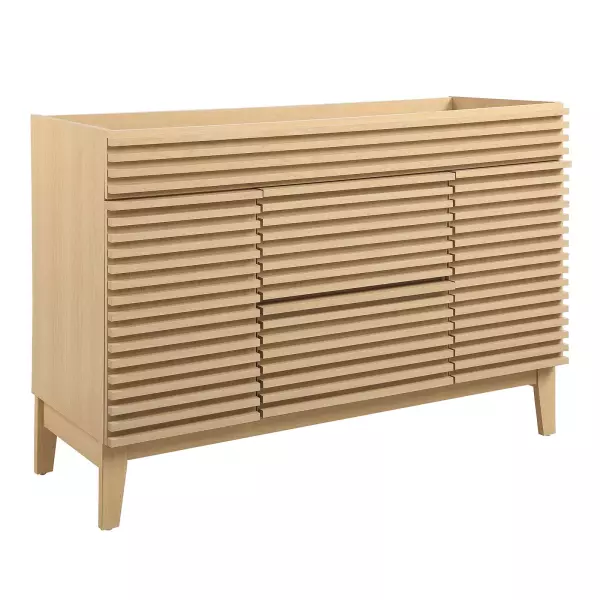 EEI-4341-OAK Render 48" Single Bathroom Vanity Cabinet