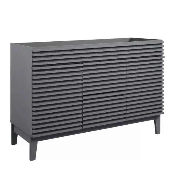 EEI-4342-GRY Render 48" Double Bathroom Vanity Cabinet