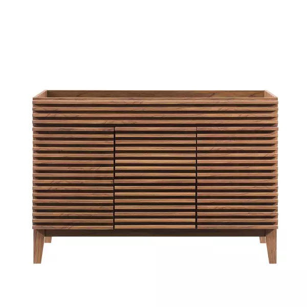 EEI-4342-WAL Render 48" Double Bathroom Vanity Cabinet