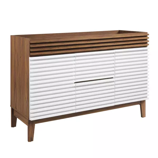 EEI-4342-WHI-WAL Render 48" Double Bathroom Vanity Cabinet