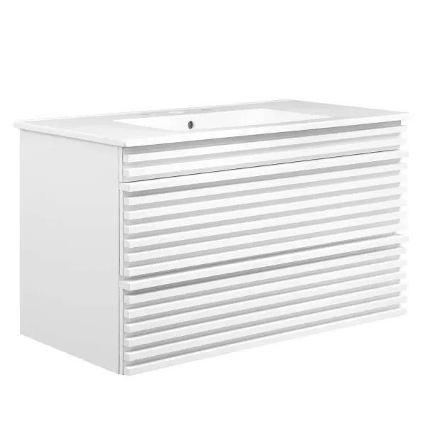 EEI-4436-WHI-WHI Render 36" Wall-Mount Bathroom Vanity