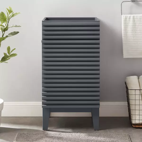 EEI-4849-GRY Render 18" Bathroom Vanity Cabinet