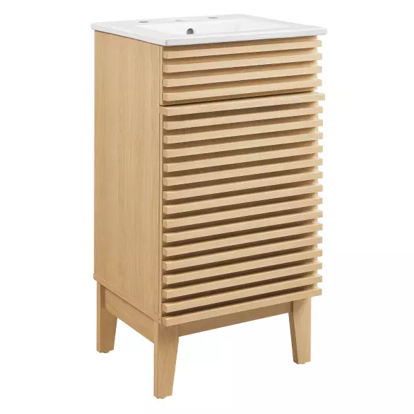 Modway EEI-5420-OAK-WHI