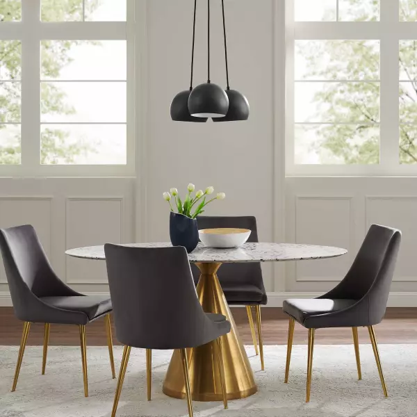 EEI-5614-BLK Chalice 3-Light Metal Pendant