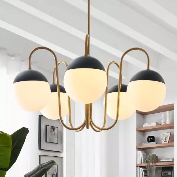 EEI-5658-OPA-SBR Stellar 5-Light Chandelier