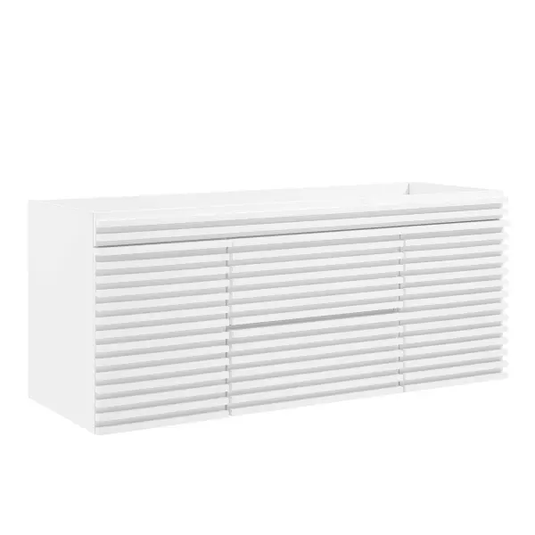 EEI-5866-WHI Render 48" Wall-Mount Bathroom Vanity Cabinet