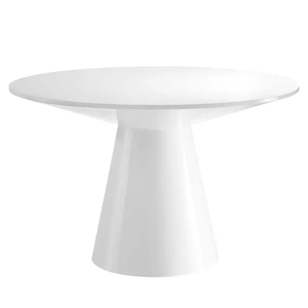EEI-6101-WHI Provision 47" Round Dining Table in White